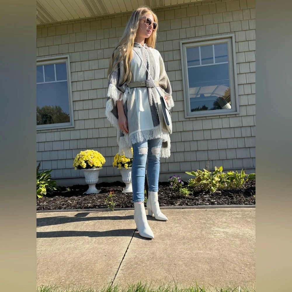 NWOT - Alpaca Blend Ruana - OS - Picture 3 of 12